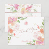 PixDezines Blushing Suetpea(ユダヤ教の)バル・ミツバーありがとう✡ 出欠カード (正面/裏面)