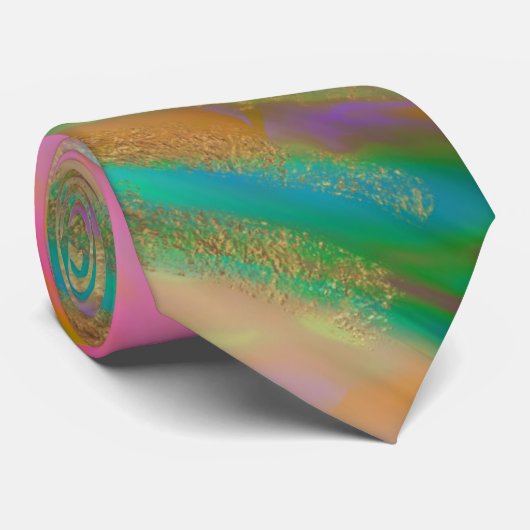 PixDezines Boho抽象芸術Watercolor ネクタイ (ロール)