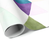 PixDezines Boho水彩三角形/幾何学的 ラッピングペーパー (ロールコーナー)