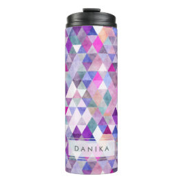 PixDezines Boho水彩幾何学模様/三角形 タンブラー