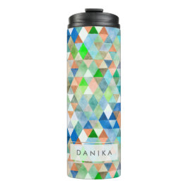 PixDezines Boho水彩幾何学模様/三角形 タンブラー