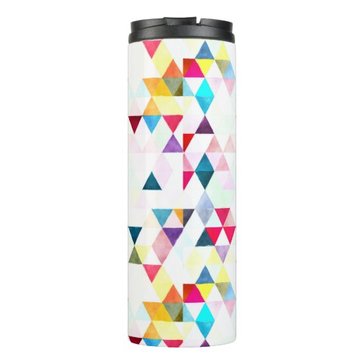 PixDezines Boho水彩幾何学模様/三角形 タンブラー (裏面)