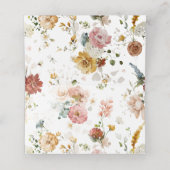 PixDezines Boho秋ガーデンフラワーズモノグラムプレイス プレイスカード (内部開封)