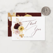 PixDezines Boho秋素朴花ノートカード ノートカード (正面/裏面インサイチュ)