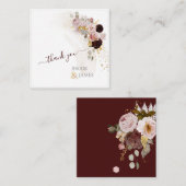 PixDezines Boho秋素朴花ノートカード ノートカード (正面/裏面)