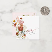 PixDezines Boho素朴秋ガーデンフラワー ノートカード (正面/裏面インサイチュ)