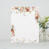 PixDezines Boho Garden花カップルMonogram レターヘッド (スタンド正面)