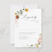 PixDezines Boho H2 秋の庭の花 RSVP (正面)