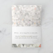 PixDezines Boho Triangles Mazel Tov/Gendelation カード (内部)