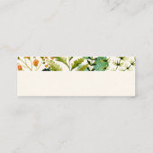 PixDezines Botanical Water color, Elderflower+Phen スキニー名刺 (裏面)