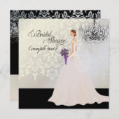 PixDezines Bride 2 B+purpleカラ 招待状 (正面/裏面)