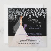 PixDezines Bride 2 B+purpleカラ 招待状 (裏面)