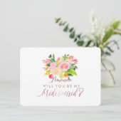 PixDezines Bridesmaid/フローラ/水彩/春 招待状 (スタンド正面)