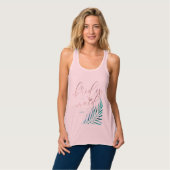 PixDezines Bridesmaid Greenery タンクトップ (正面フル)