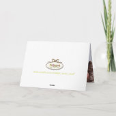 PixDezines/bright/メリーストライプY/DIY青色 シーズンカード (裏面)