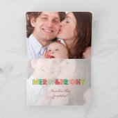 PixDezines/bright/メリーストライプY/DIY青色 シーズンカード (内部)