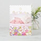 PixDezines brit shalom/グランジ stars of david/photo 招待状 (スタンド正面)