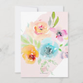 PixDezines Brunch Bubbly/Pink+Silver紙吹雪 招待状 (裏面)