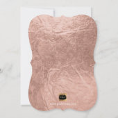 PixDezines Brunch N Bubbly/バラ金ゴールド紙吹雪 招待状 (裏面)