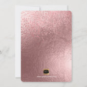 PixDezines Brunch N Bubbly/バラ金ゴールド/紙吹雪 招待状 (裏面)