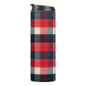 PixDezines Buffalo Plaid、Lumber Jack タンブラー (回転右)