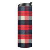 PixDezines Buffalo Plaid、Lumber Jack Monogram タンブラー (回転左)