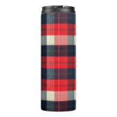 PixDezines Buffalo Plaid、Lumber Jack Monogram タンブラー (裏面)