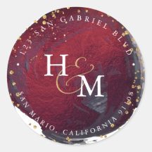 PixDezines Burgundy金ゴールドスフェイククリプトアンパサンド