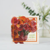 PixDezines BURNED ORANGE CALLA LILY BOUQUET(PixDez 招待状 (スタンド正面)