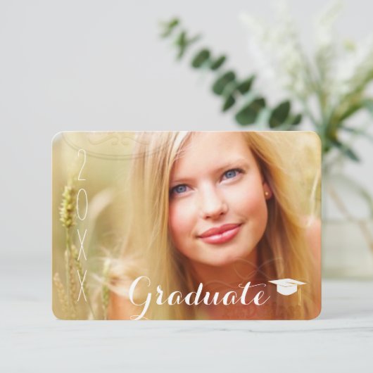 PixDezines cap/2018 Grads/diyフォント 招待状 (スタンド正面)