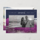 PixDezines Cassis Brush Strokes 救 Our Date ポストカード (正面/裏面)