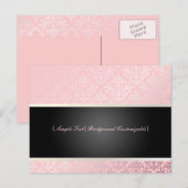 PixDezines Céline ダマスク、マーケティング ポストカード (正面/裏面)