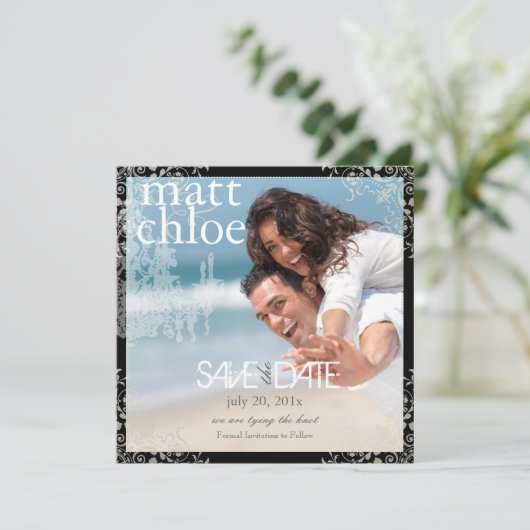 PixDezines Chadelier+フィリ救グリー/日付/ディーカラー セーブザデート (スタンド正面)