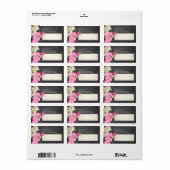 PixDezines chalkboard+kona pink orchid ラベル (フルシート)