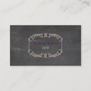 PixDezines Chalkboard+Petiteフルーア 名刺