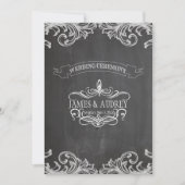 PixDezines chalkboard/rococo/diy背景色 招待状 (正面)