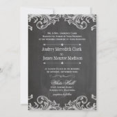 PixDezines chalkboard/rococo/diy背景色 招待状 (裏面)