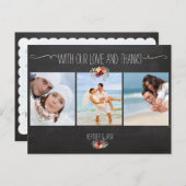 PixDezines chalkboard/s結婚の写感謝してい真 ポストカード (正面/裏面)