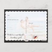 PixDezines chalkboard/s結婚の写感謝してい真 ポストカード (裏面)