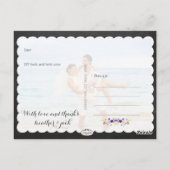 PixDezines chalkboard/s結婚の写感謝してい真 ポストカード (裏面)