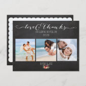 PixDezines chalkboard/s結婚の写感謝してい真 ポストカード (正面/裏面)