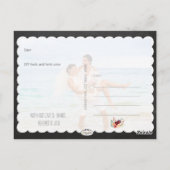 PixDezines chalkboard/s結婚の写感謝してい真 ポストカード (裏面)