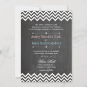PixDezines chalkboard/white chevron 招待状 (裏面)