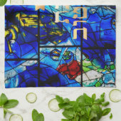 PixDezines Challahカバー/シャブバットディナー キッチンタオル (折り畳み)