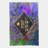 PixDezines Challah Cover/Shabbatディナー キッチンタオル (縦)