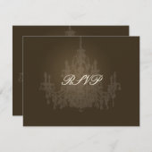 PixDezines Chandelier RSVPカードには5x7が必要 出欠カード (正面/裏面)