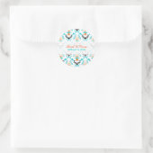 PixDezines chantal ダマスク/DIYカラー ラウンドシール (バッグ)