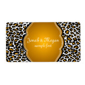 PixDezines cheetah /DIY背景色! ラベル (正面)