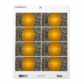 PixDezines cheetah /DIY背景色! ラベル (フルシート)