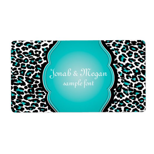 PixDezines cheetah /DIY背景色！ ラベル (正面)